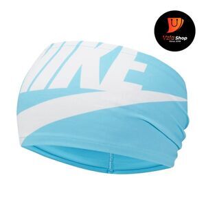 Nike Women's Wide Graphic Headband L Sky Blue/White